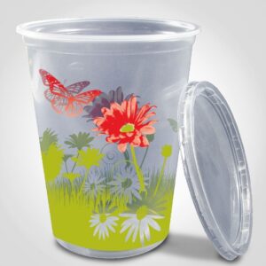 32 oz Deli Container with Lid – Spring Scene – 250/Case