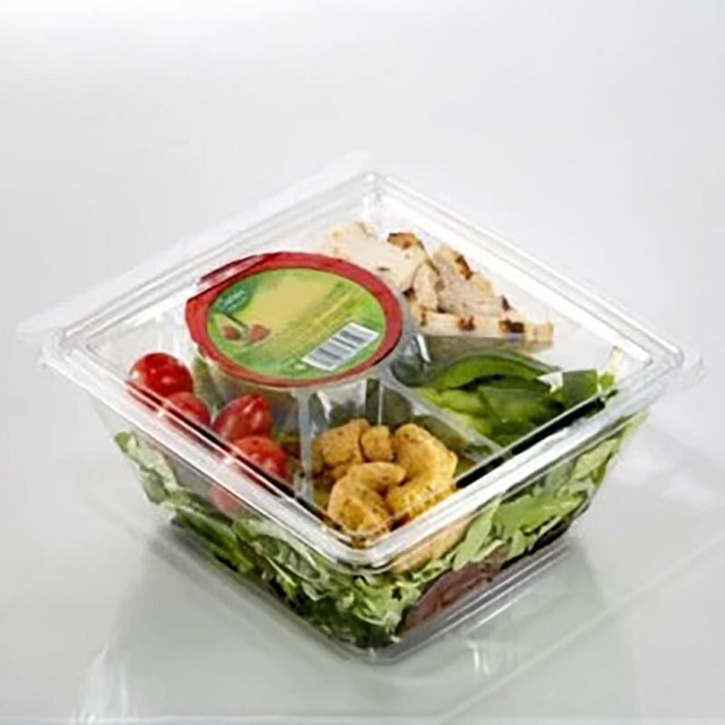 5-Compartment Insert for Large Square Bowl Containers For #261611 – 675/case 1 5-Compartment Insert for Large Square Bowl Containers For #261611 - 675/case