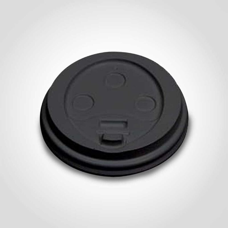 Black Hot Cup Lids - 12/16/20oz