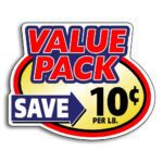 Value Pack 10 Cent Label - 500/roll