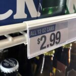 Cooler Shelf Snap-On Label Holder White