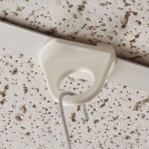 Ceiling Twist Loop with Round Base - 100 Pack