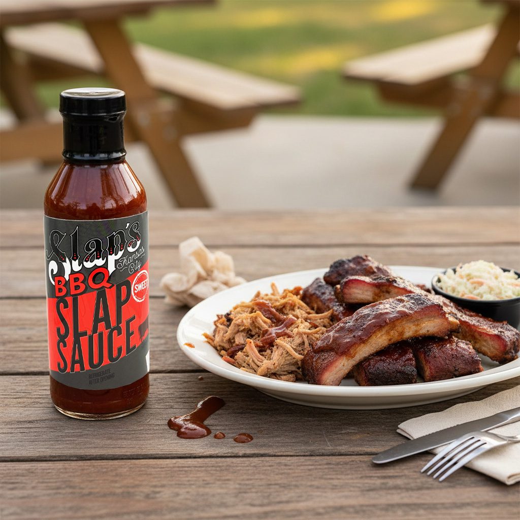 50802 Slaps Godfather Sauce BBQ 16 oz Slaps Sweet BBQ Sauce 16oz
