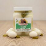 Tomás Jalapeño Eggs 32 oz tub in a case of 12