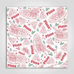 Paper Liner with Pizza Print 12" x 12"