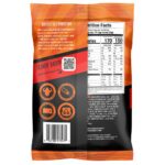 Wild Dutchman Flamin Bacon Flavor Sunflower Seeds 5.5oz Back Side of Bag