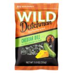 Wild Dutchman Cheddar Dill Sunflower Seeds 5.5oz front side of bag