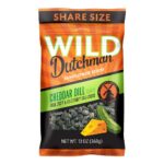 Wild Dutchman Cheddar Dill Sunflower Seeds 13oz front side of bag