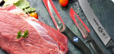 Butcher Knives on cutting table