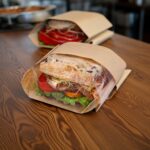 Sandwich Deli Bags Kraft with Window Large Round