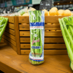celery bag in produce department