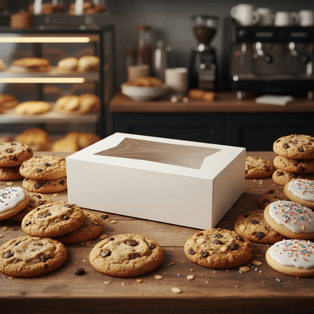 2 Compartment Cookie Container - 300 Pack | Pastry Packaging