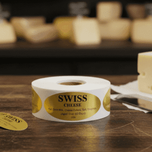Swiss Cheese Label Stickers