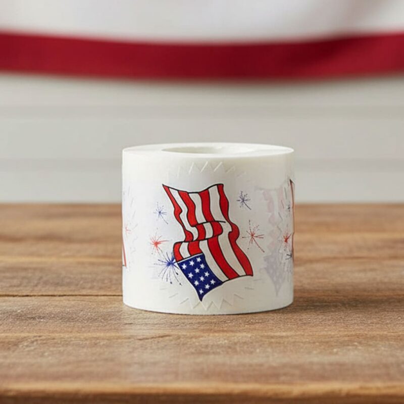 500420 USA Flag Label Stickers with flag design USA Flag Label Stickers with flag design