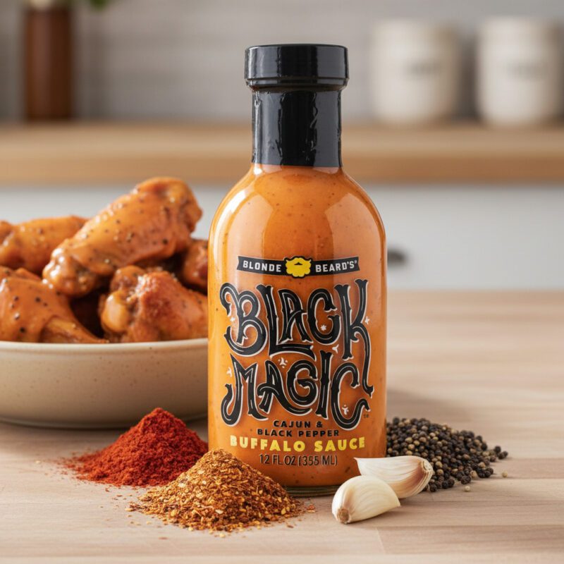 50605-Blonde-Beards-Black-Magic-Craft-Buffalo-Wing-Sauce Blonde Beard’s Black Magic Craft Buffalo Wing Sauce wholesale price and pack
