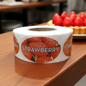 Strawberry Label Bakery Flavor Stickers