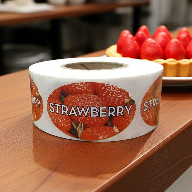560073 Strawberry Label Bakery Flavor Stickers Strawberry Label Bakery Flavor Stickers