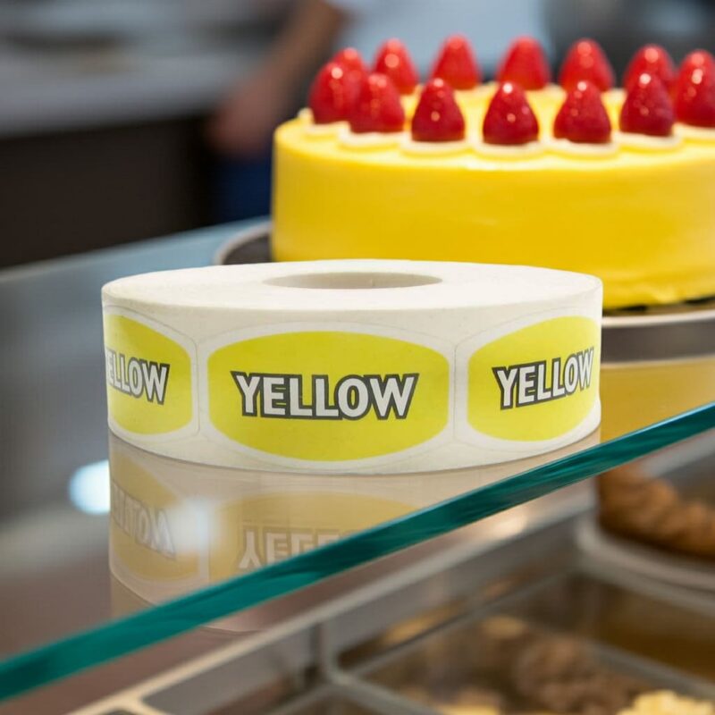 568106 Yellow Label Bakery Flavor Stickers Yellow Label Bakery Flavor Stickers