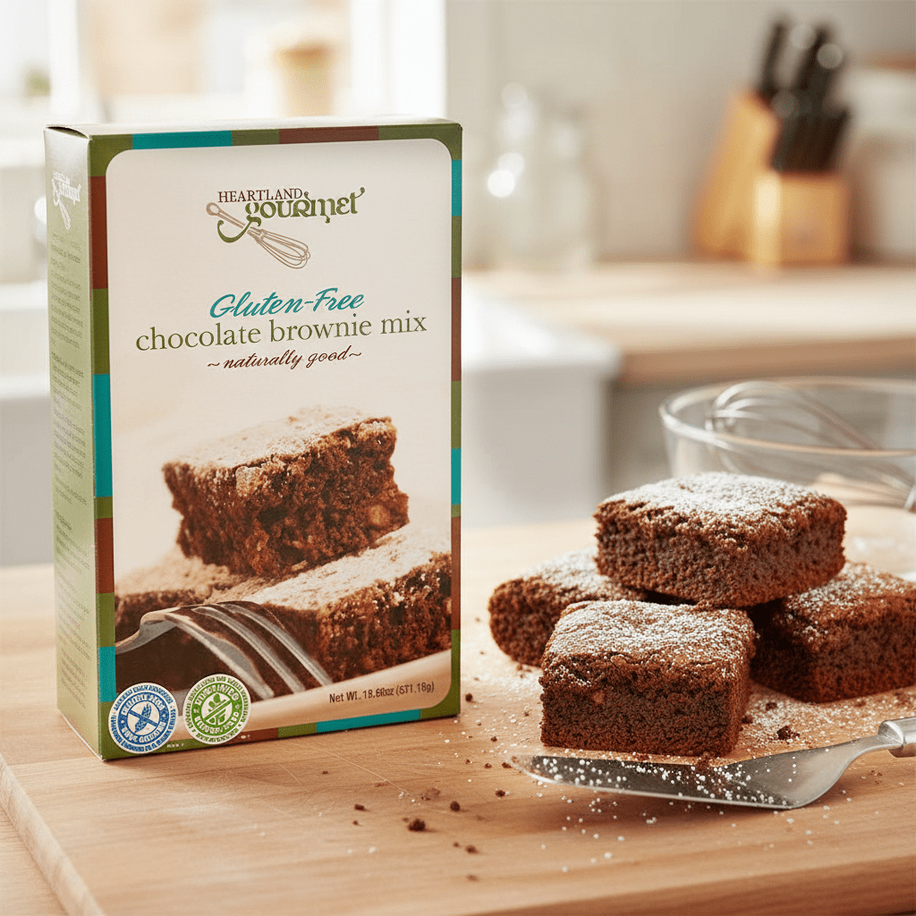 90309 Heartland Gourmet Brownie Mix Gluten Free Heartland Gourmet Brownie Mix Gluten Free