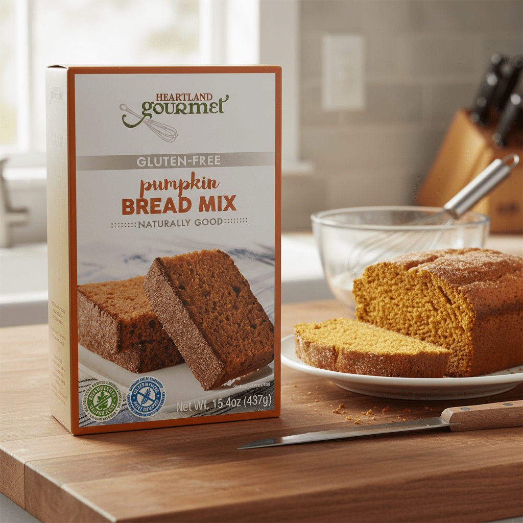 90312 Heartland Gourmet Pumpkin Bread Mix Gluten Free Heartland Gourmet Pumpkin Bread Mix Gluten Free