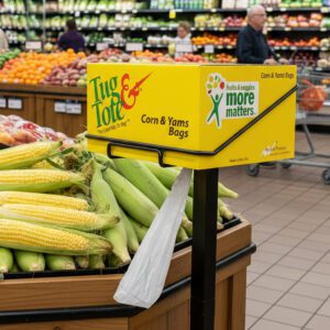 corn and yams tug and tote produce bags
