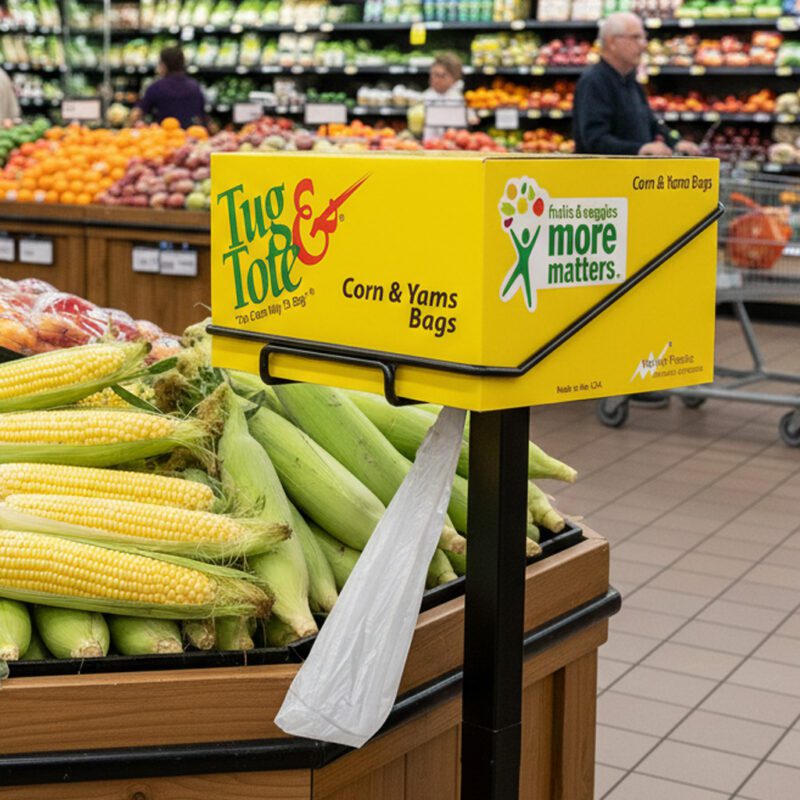 corn and yams tug and tote produce bags