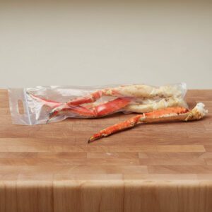 crab legs bag with zip closure