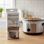 Pansaver Slow cooker liners with sure fit band fits 3 quart to 6.6 quart cookers