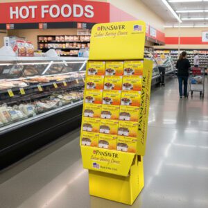 Pansaver Pan Liners Mixed Card Board Shipper Display with Slow Cooker Liners and electric roaster liners