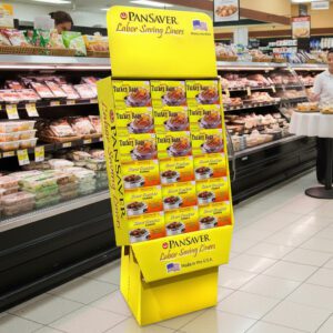 Pansaver Pan Liners Mixed Card Board Shipper Display with Slow Cooker Liners and Turkey Bags