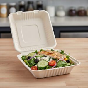 Clamshell 9 inch molded takeout container