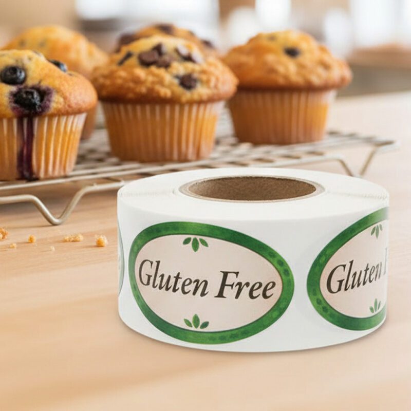 500014-Gluten-Free-Label Gluten free sticker