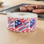 Great Day to Barbeque Label Stickers roll of labels