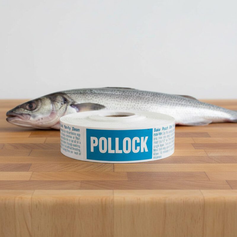 500514-Pollock-Label Pollock fish sticker