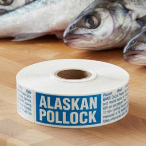 Alaskan Pollock fish label