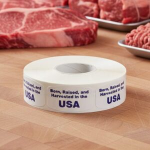 Born, Raised and Harvested in the USA sticker