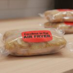 Excellent for air fryer sticker on a package
