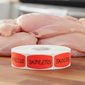 Skinless Label Butcher Sticker - 1000/roll