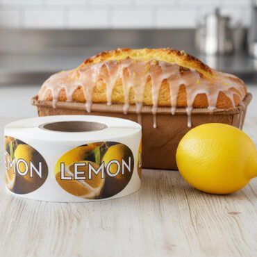 lemon sticker with lemon image and lemon text