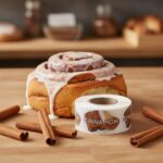 cinnamon sticker showing cinnamon sticks on label