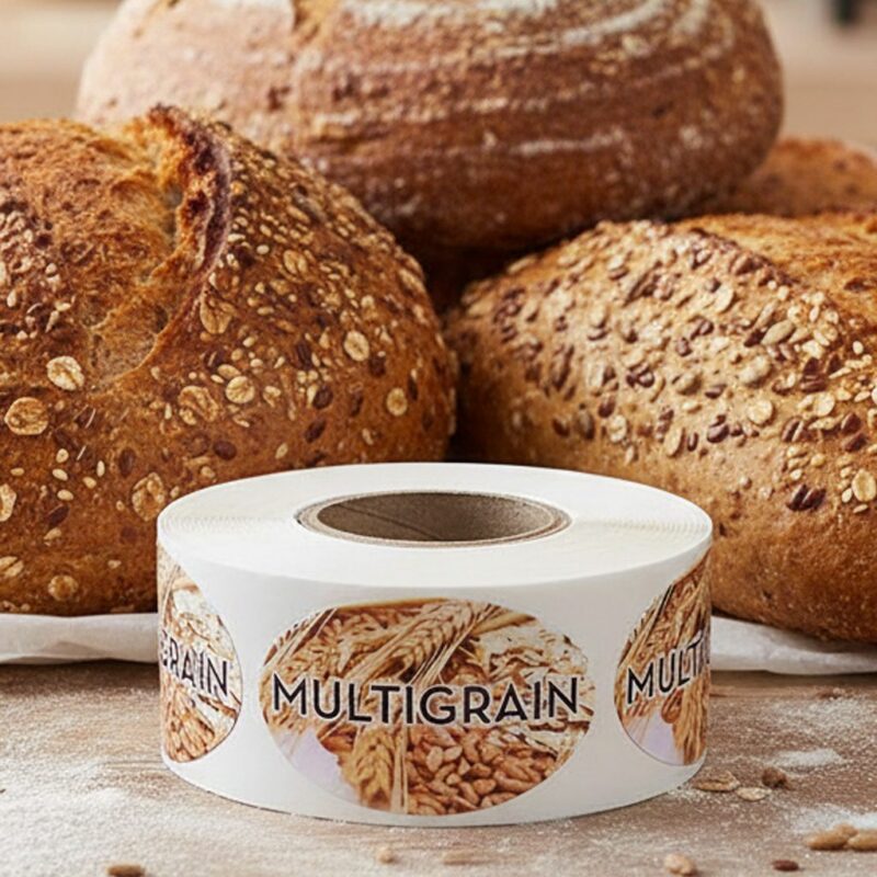560085-Multigrain-Label-Bakery-Bread-Sticker multigrain sticker