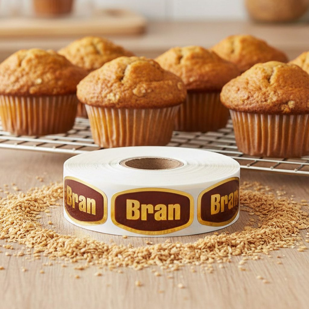 Bran Label - 1000 Stickers | Bakery Labels