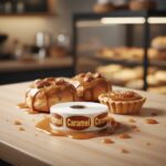 caramel gold foil label