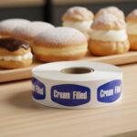 cream filled label