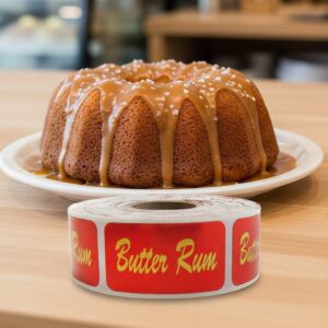 butter rum sticker