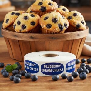 blueberry cream cheese sticker