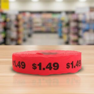 $1.49 Pricing Label Stickers - 1000/roll