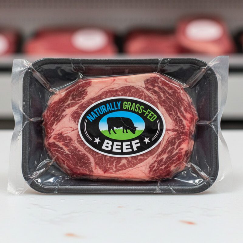 Grass fed beef sticker