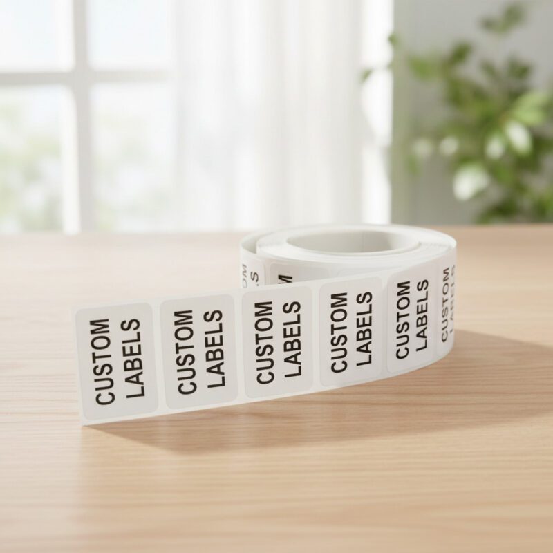 950002-Custom-White-Label Custom white labels enter in your text and get your personalized labels