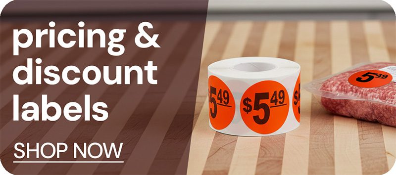 Shop our pricing labels and discount stickers